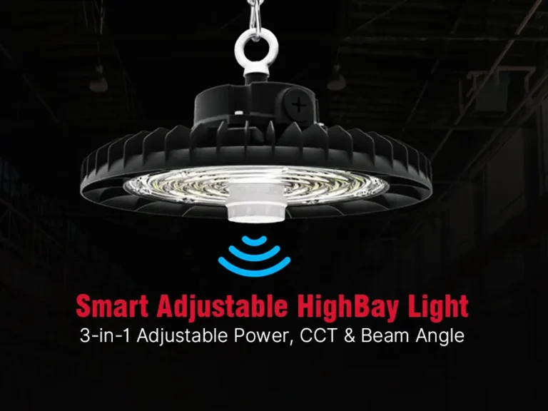 HB13 industrial LED high-bay platform with shared modules and adjustable wattage