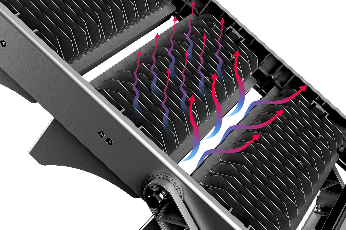 FL19 vertical fin heat sink