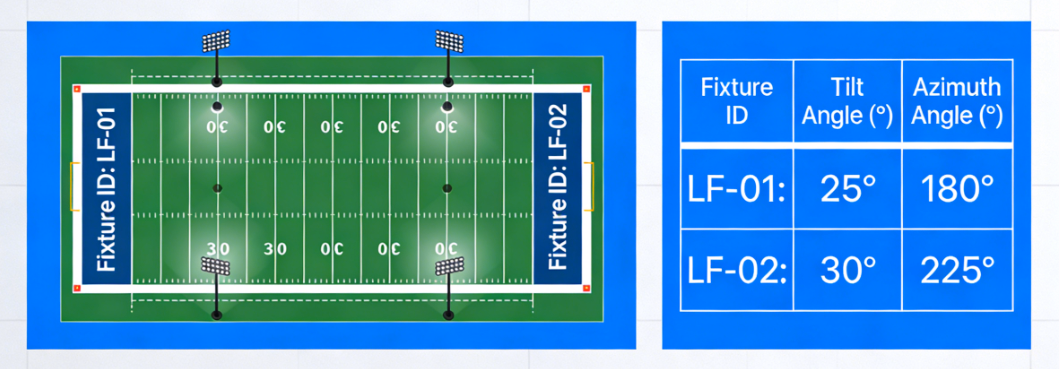 Photorealistic stadium lighting hero image