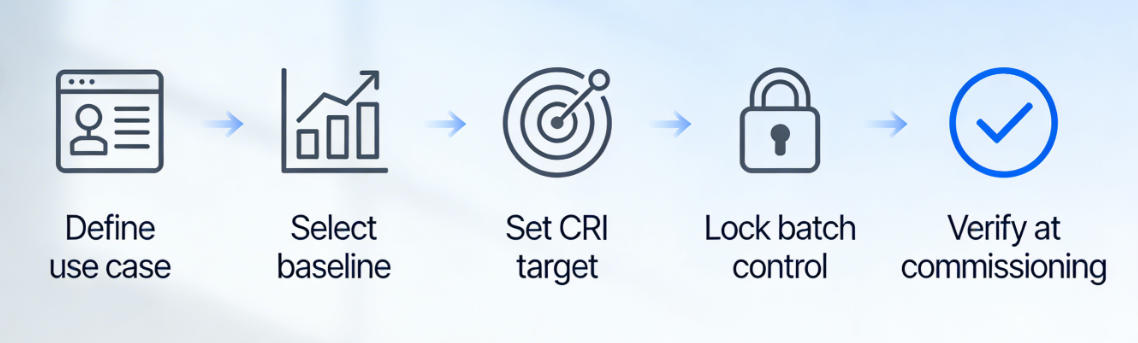 Photorealistic stadium lighting hero image