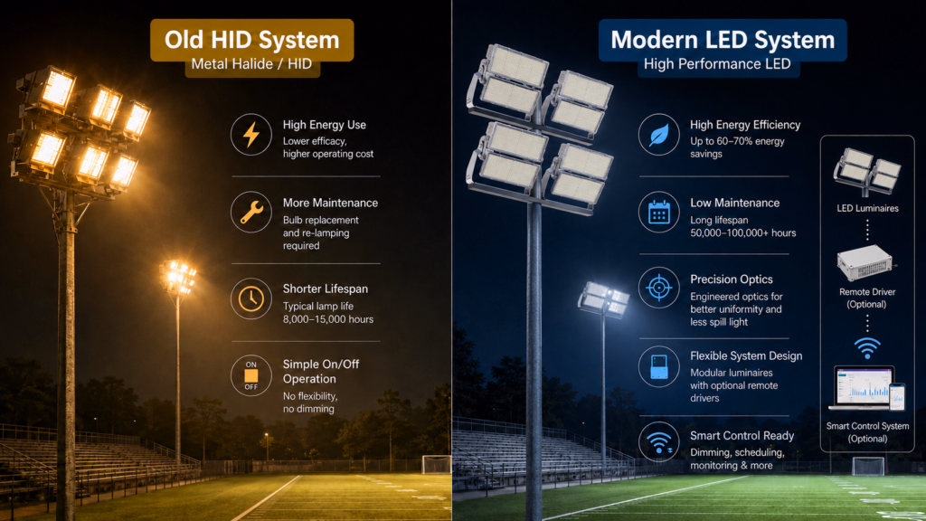 2 Old Hid System Vs Modern Led System LED lighting image