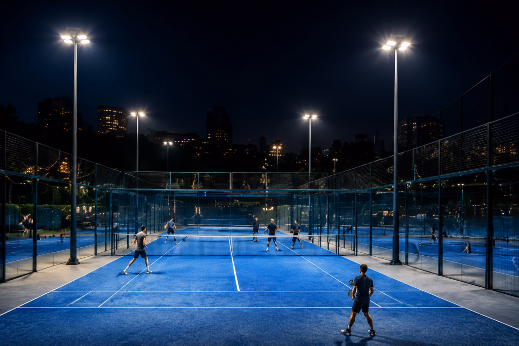 Low-glare control changes with pole height, setback and observer position