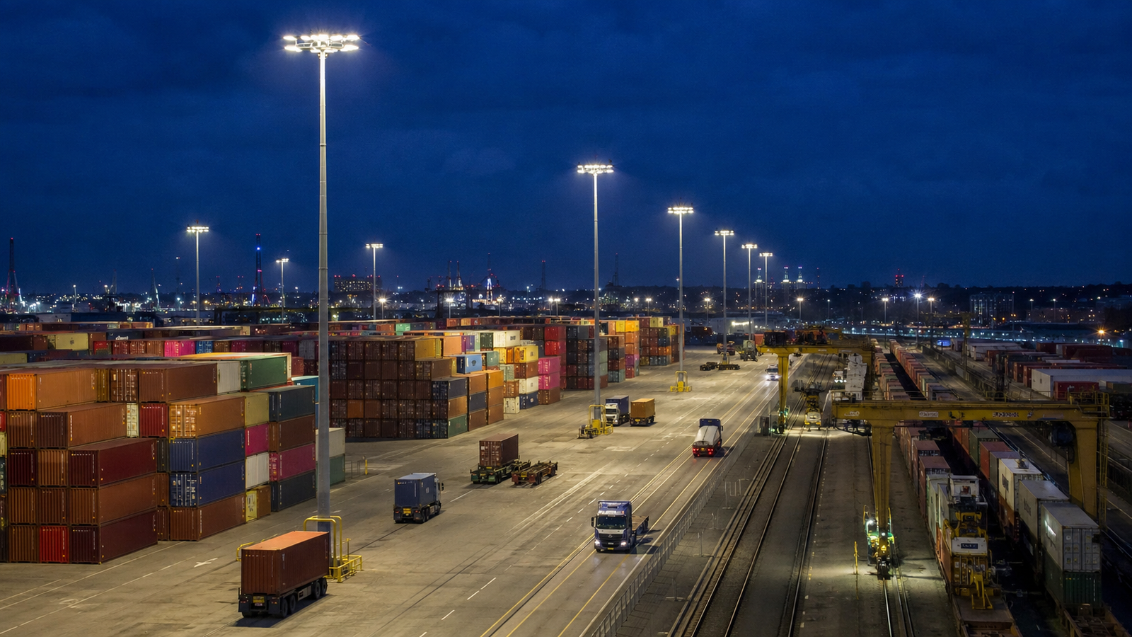 Airport port and transport lighting application