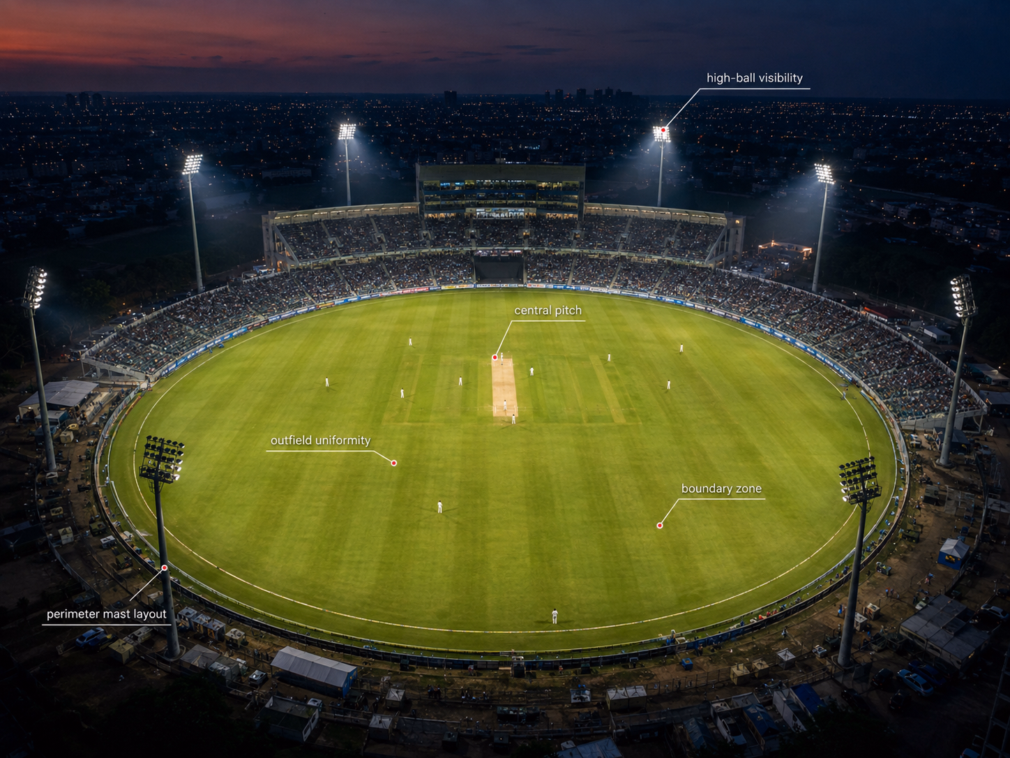 site reference for cricket ground lighting