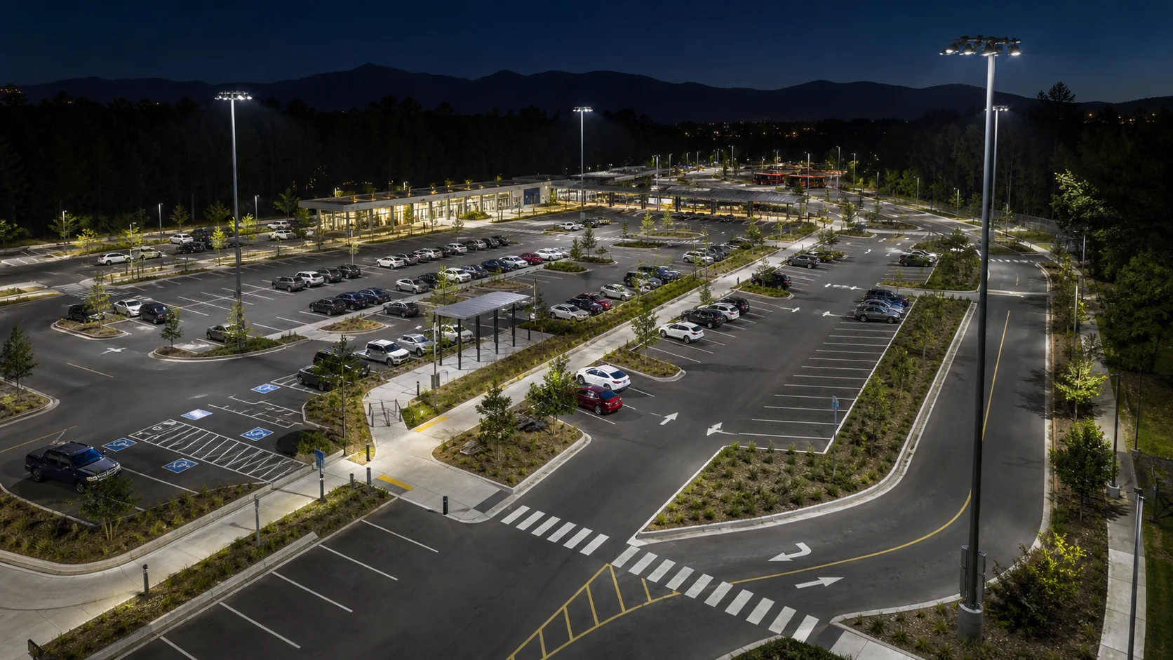 Large Outdoor Parking Lighting