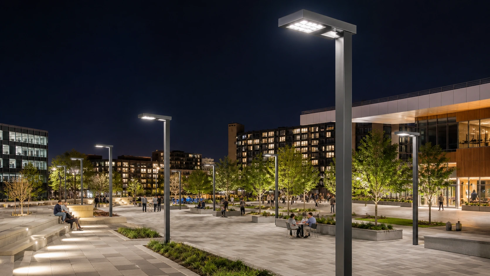 Public Square Lighting real-site reference