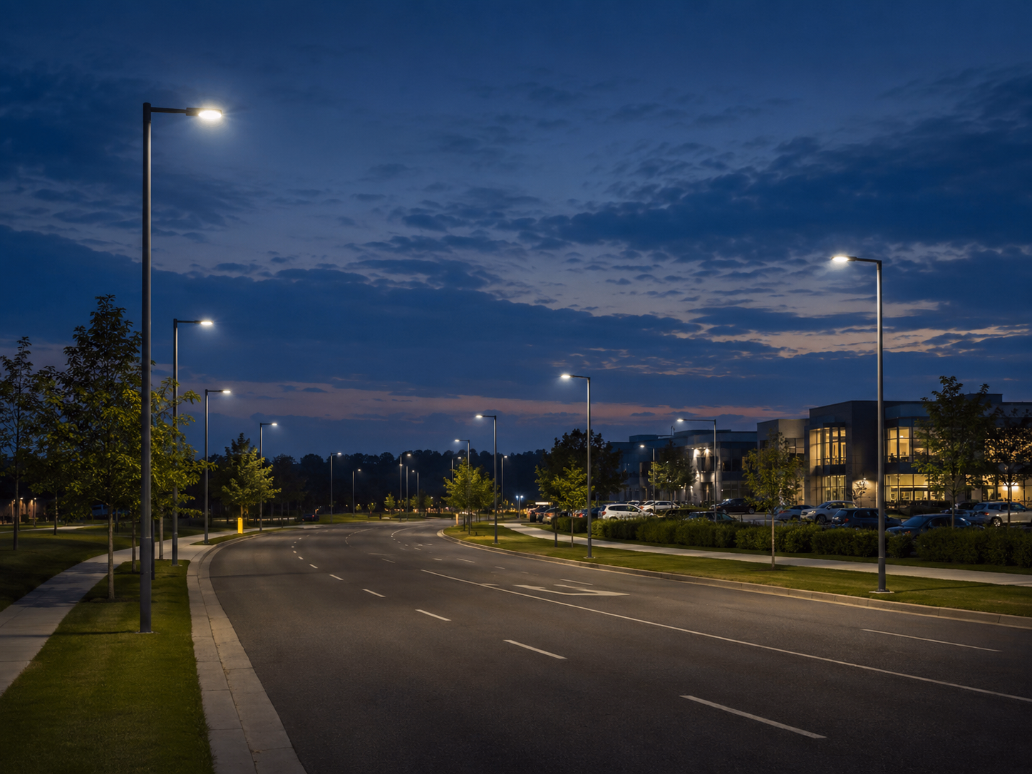 Street parking and public area lighting application