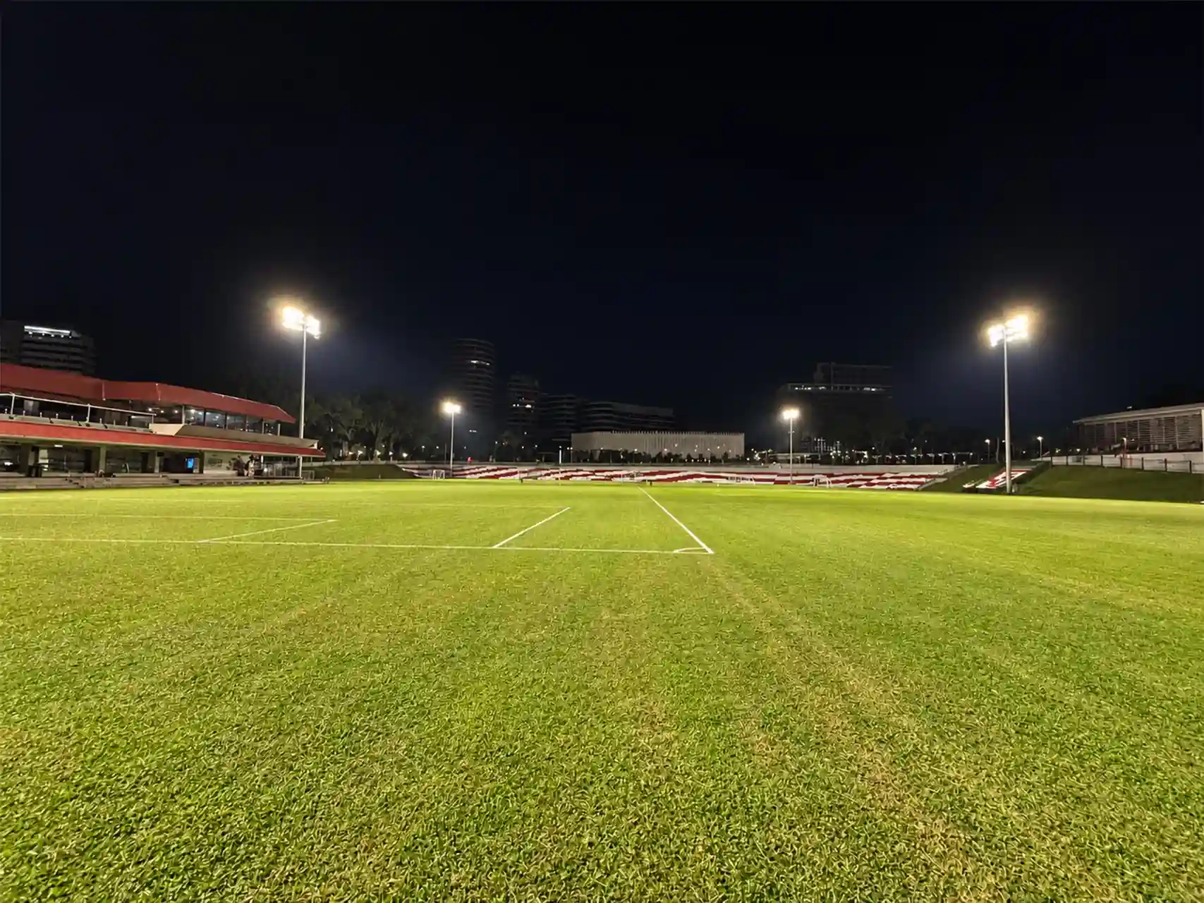 Additional view of FL09 floodlights at the Malaysia sports facility