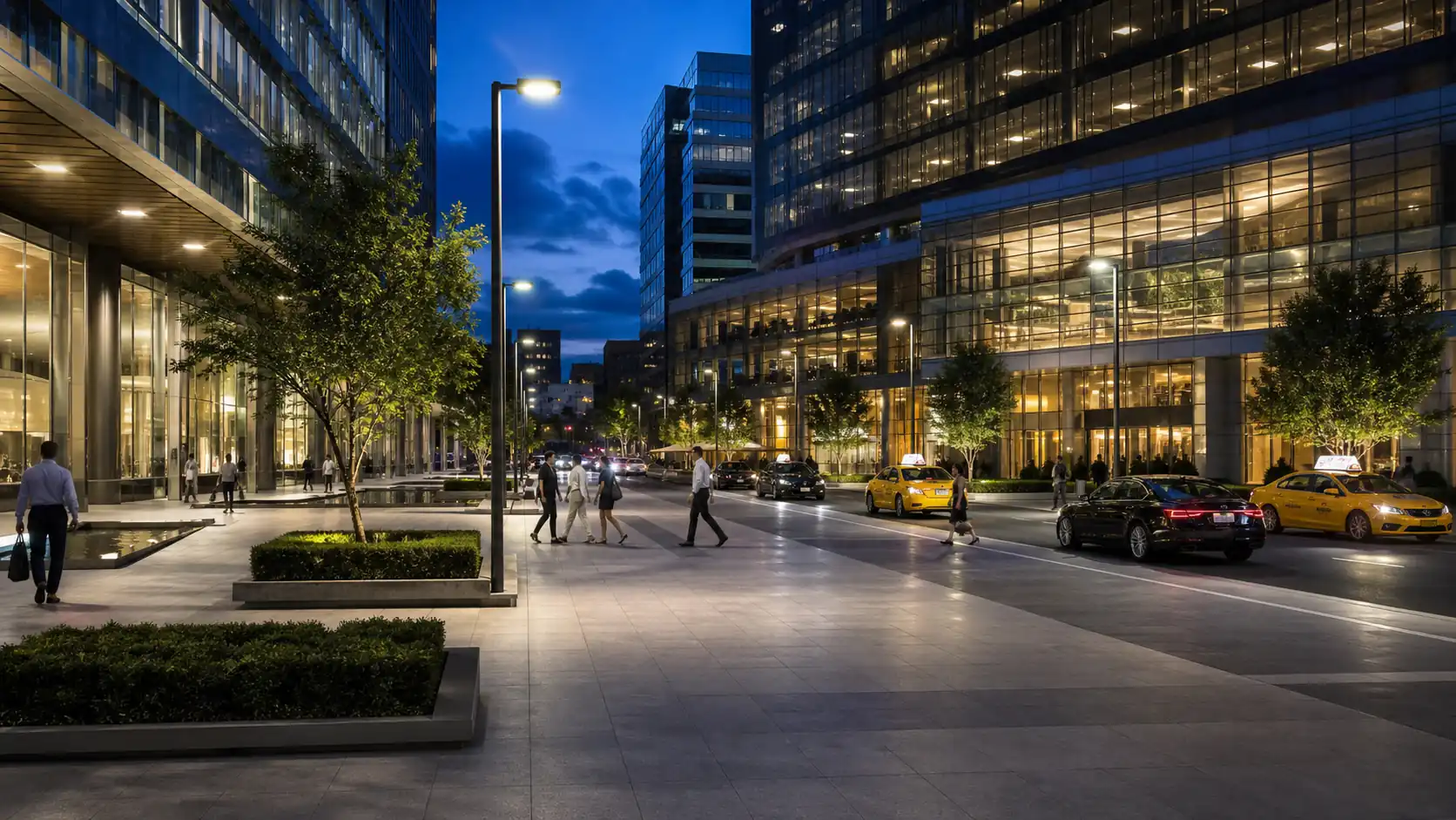 Commercial Plaza Lighting