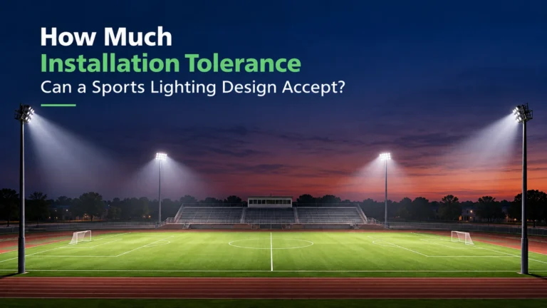 How Much Installation Tolerance Can a Sports Lighting Design Accept
