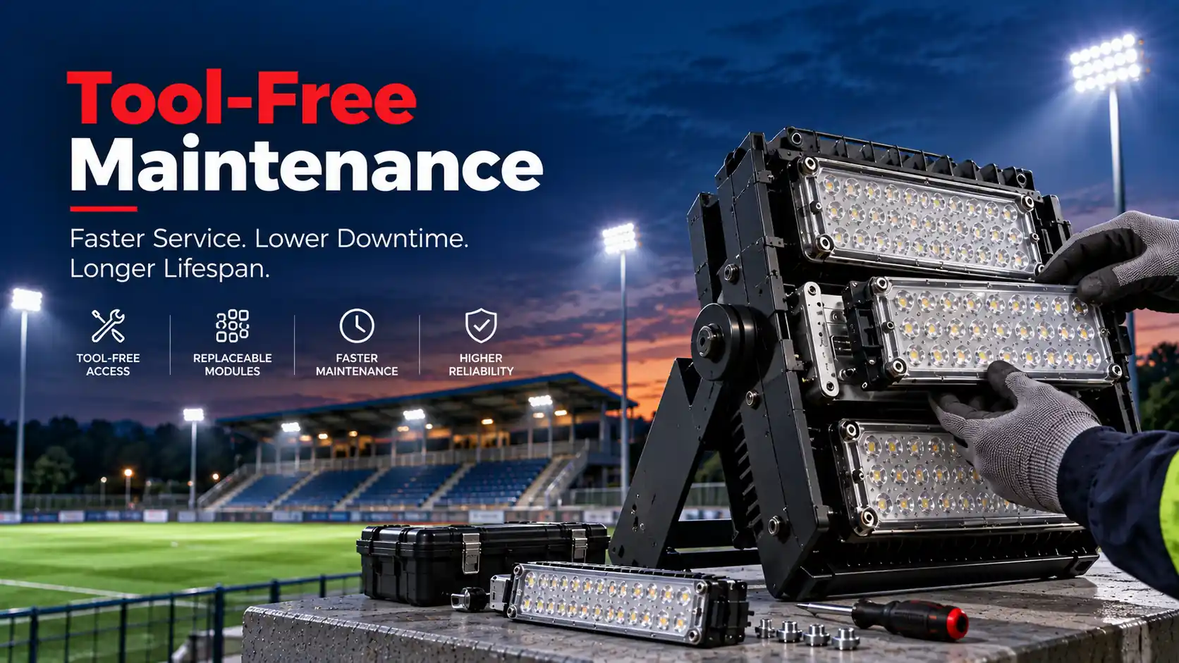 field-serviceable-tool-free-lighting-maintenance