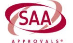 SAA mark reproduced from the supplied certificate